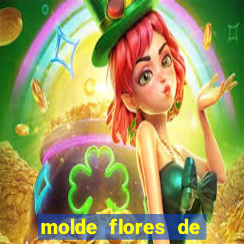 molde flores de papel para imprimir