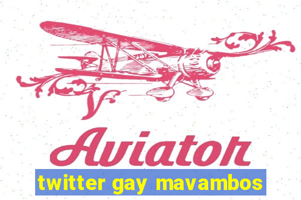 twitter gay mavambos